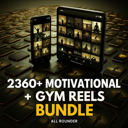 2360+ Motivational & Gym Reels Bundle | Viral Instagram Reels | Fitness Reels | Shorts | TikTok | Resell Rights Included